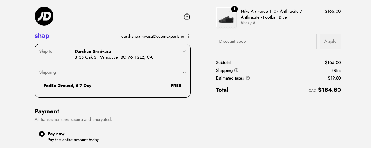 Checkout extensions and Shopify Functions case study screenshot